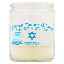 Yahrzeit Memorial Lamp, Candle, 1 Each