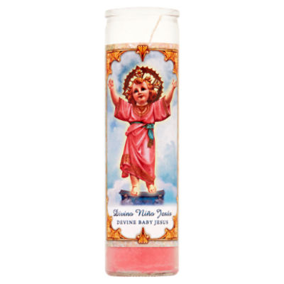Divine Baby Jesus 8'' Candle