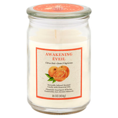 Star Candle Co Two Wick Awakening Citrus Zest Scented Candle, 16 oz