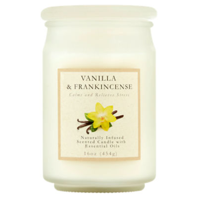 Vanilla & Frankincense Scented Candle, 16 oz