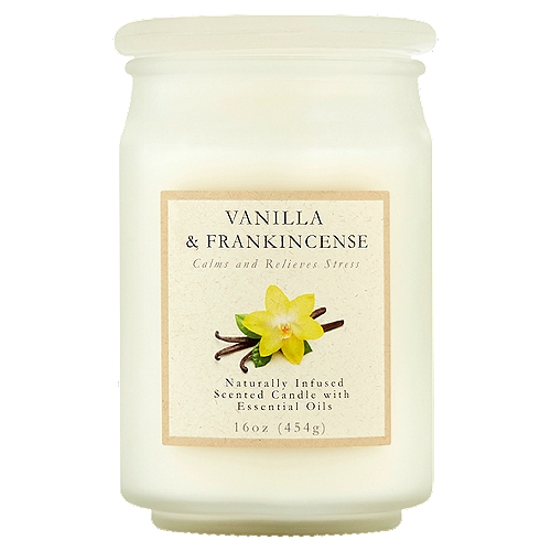 Vanilla & Frankincense Scented Candle, 16 oz