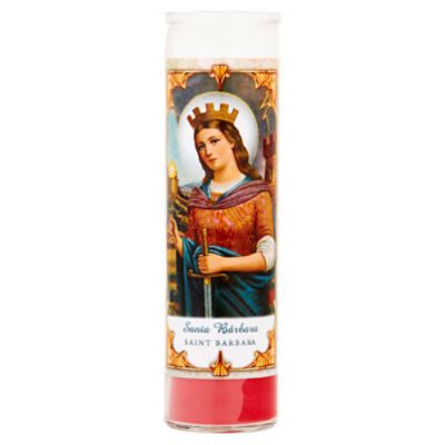 Saint Barbara 8'' Candle, 1 Each