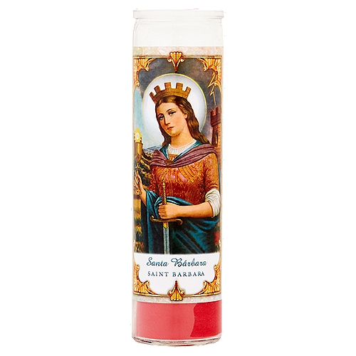 Saint Barbara 8'' Candle