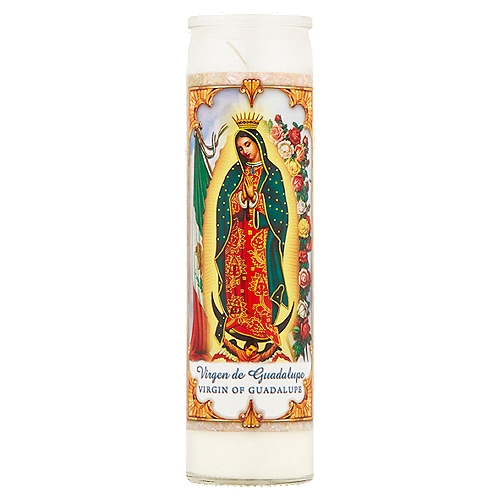 Virgin of Guadalupe 8'' Candle