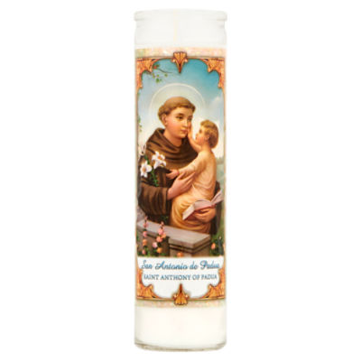 Religious Candle Saint Anthony, 1 each