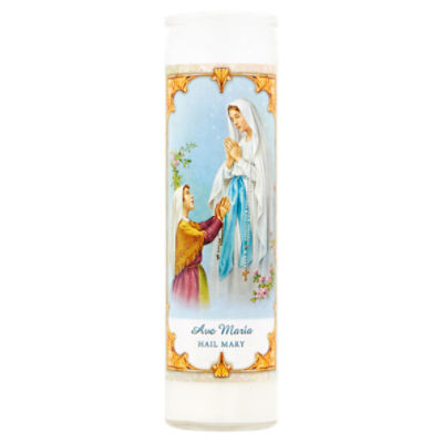 Hail Mary 8'' Candle