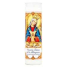 Our Lady of Altagracia 8'', Candle, 1 Each