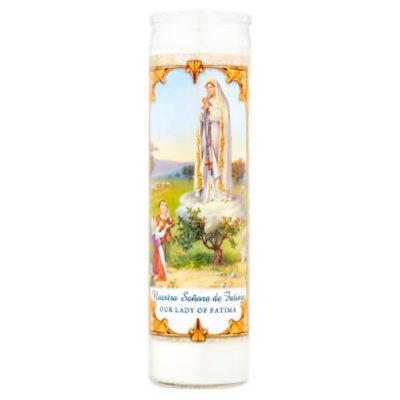 Our Lady of Fatima 8'' Candle