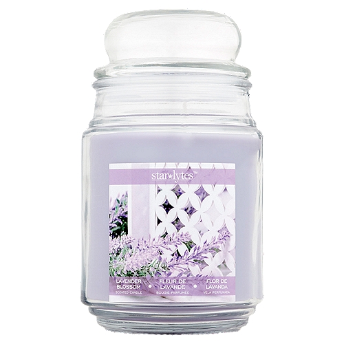 Star Lytes Lavender Blossom Scented Candle, 18 oz