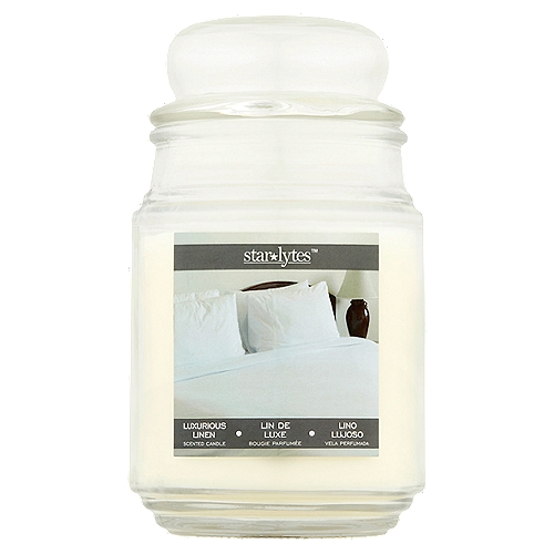 Star Lytes Luxurious Linen Scented Candle, 18 oz