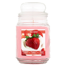 Star Lytes Strawberries & Cream Scented Candle, 18 oz