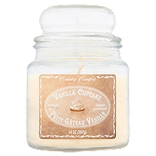 Country Comfort Collection Vanilla Cupcake Scented Candle, 14 oz, 14 Ounce