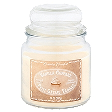 Country Comfort Collection Vanilla Cupcake Scented, Candle, 14 Ounce
