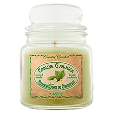 Country Comfort Collection Candle, Cooling Cucumber Scented, 14 Ounce
