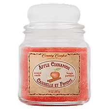 Country Comfort Collection Apple Cinnamon Scented, Candle, 14 Ounce