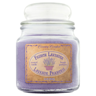 Country Comfort Collection French Lavender Scented, Candle