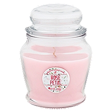 Candle, Rose Petal Soy Blend Scented, 10 Ounce