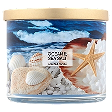 Star Candle Company Ocean & Sea Salt Scented Candle, 13 oz, 13 Ounce