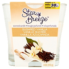 Star Breeze Candle, Sugared Vanilla Scented, 3.8 Ounce