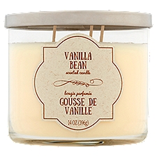 Scented Candle, Vanilla Bean, 14 Ounce