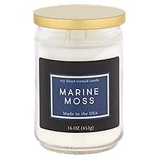 Marine Moss Soy Blend Scented, Candle, 16 Ounce