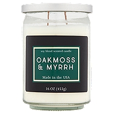 Oakmoss & Myrrh Soy Blend Scented Candle, 16 oz, 16 Ounce