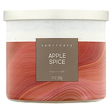 Sanctuary Apple Spice Scented Candle, 14 oz, 14 Ounce