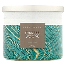 Sanctuary Cypress Woods Scented Candle, 14 oz, 14 Ounce