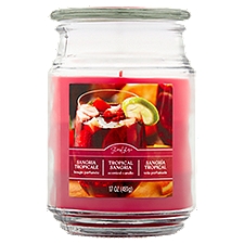 Star Lytes Tropical Sangria Scented Candle, 17 oz, 17 Ounce