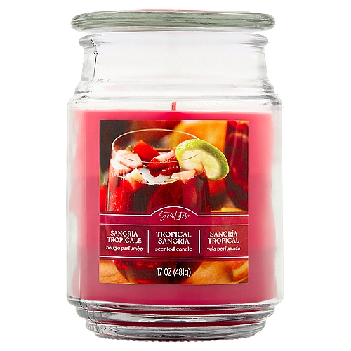 Star Lytes Tropical Sangria Scented Candle, 17 oz