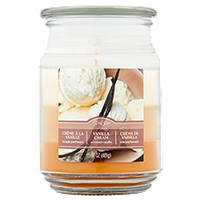 Star Lytes Vanilla Cream Scented Candle, 17 oz, 17 Ounce