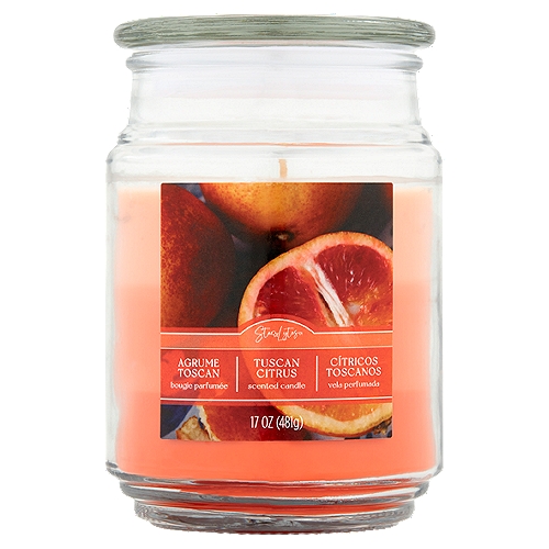Star Lytes Tuscan Citrus Scented Candle, 17 oz