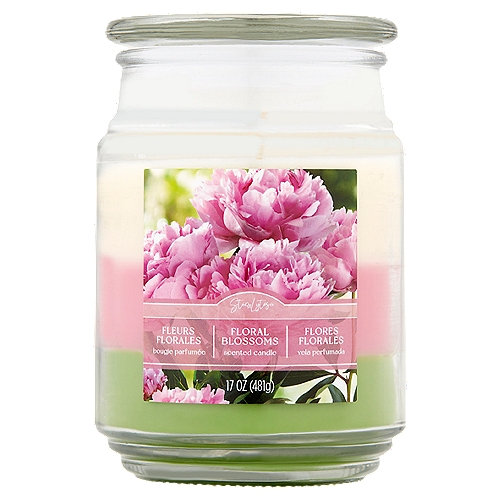 Star Lytes Floral Blossoms Scented Candle, 17oz.