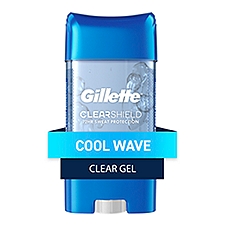 Gillette Antiperspirant Deodorant for Men, Clear Gel, Cool Wave, 72 Hr. Sweat Protection, 3.8 oz