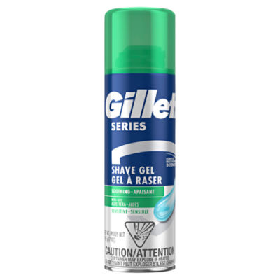 Gillette Series Soothing with Aloe Vera Shave Gel, 7 oz