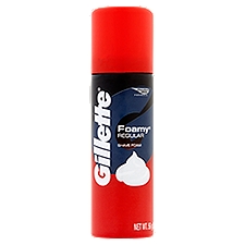Gillette Foamy Regular Shave Cream, 2 Ounce