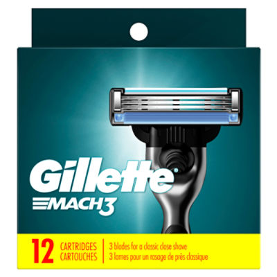 Gillette Mach3 Cartridges, 12 count