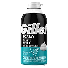 Gillett Foamy Sensitive, Shave Foam, 11 Ounce
