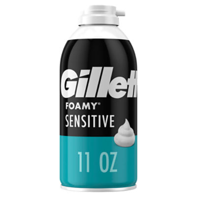 Gillette Foamy Sensitive Shave Foam, 11 oz