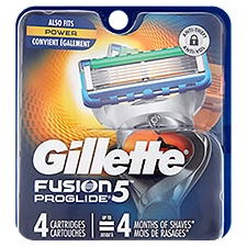Gillette Fusion5 ProGlide Men's Razor Blades Refills, 4 Each