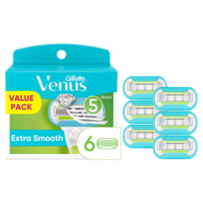 Gillette Venus Extra Smooth Cartridges Value Pack, 6 count