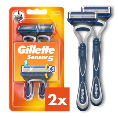 Gillette Sensor 5 Disposable Razors, 2 count