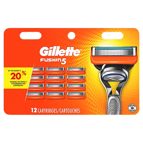 Gillette Fusion 5 Cartridges, 12 count