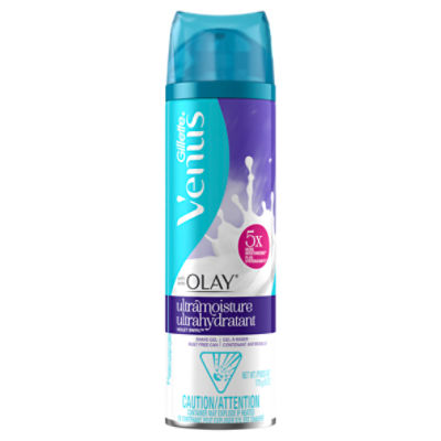 Gillette Venus Ultra Moisture Violet Swirl with Olay Shave Gel, 6 oz