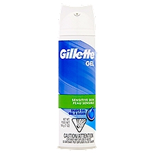 Gillette Barbershop Sensitive Skin Fresh Shave Gel, 7 Ounce