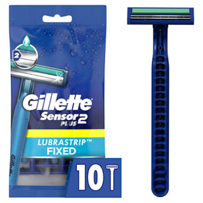 Gillette Sensor2 Plus Men's Disposable Razors, 10 Count ShopRite