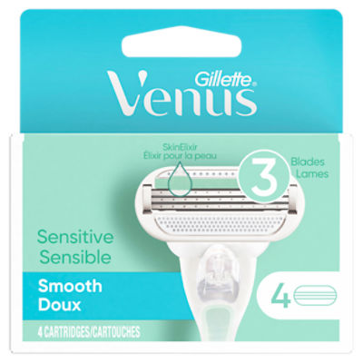 Gillette Venus Sensitive Smooth Cartridges, 4 count