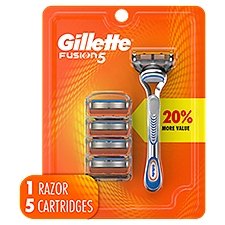 Gillette Fusion5 Razor Handle + 5 Blade Refills, Men's, 1 Each
