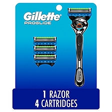 Gillette ProGlide Men's Razor Handle + 4 Blade Refills