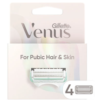Gillette Venus for Pubic Hair & Skin Cartridges, 4 count